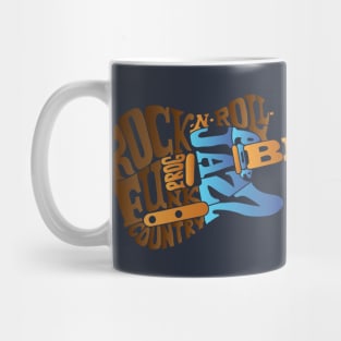 guitar Classique lettering Mug